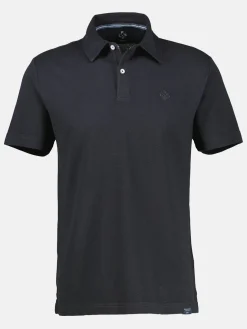 Basic Poloshirt mit Brusttasche, unifarben