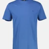 Basic T-Shirt mit Logostitch, unifarben