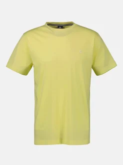 Basic T-Shirt mit Logostitch, unifarben