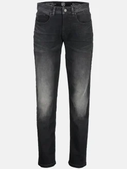 BAXTER 5-Pocket-Denim im Used-Look, RELAXED FIT, black