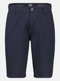 Chino-Bermuda mit Leinenanteil