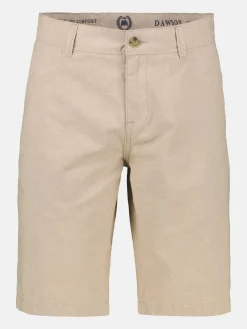 Chino-Bermuda mit Leinenanteil