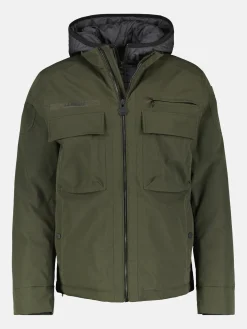 Fieldjacket mit Kapuze, gefüttert