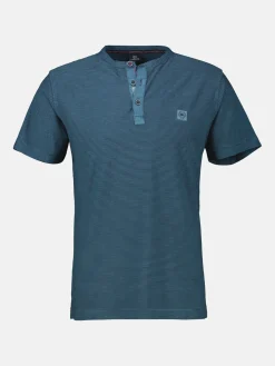 Gestreiftes Serafino-Shirt für Herren