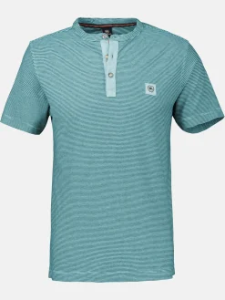 Gestreiftes Serafino-Shirt für Herren