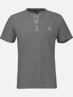 Gestreiftes Serafino-Shirt für Herren