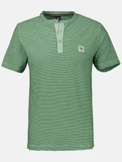 Gestreiftes Serafino-Shirt für Herren