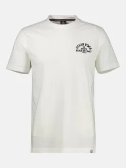 Gestreiftes T-Shirt mit Front und Backprint