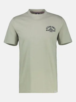 Gestreiftes T-Shirt mit Front und Backprint