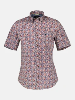 Halbarmhemd mit floralem Print