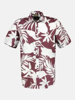 Halbarmhemd mit floralem Print