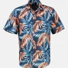 Hawaiihemd, floral gemustert