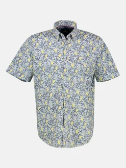 Herren Halbarmhemd, floral bedruckt