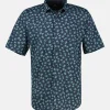 Herren Jerseyhemd, floral gemustert