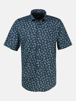 Herren Jerseyhemd, floral gemustert