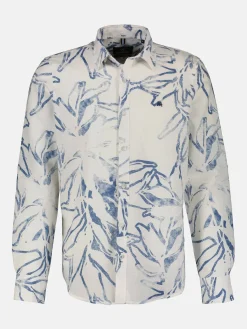 Herren Langarmhemd mit sommerlichem Print