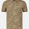 Herren Poloshirt, floral bedruckt