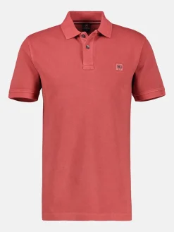 Herren Poloshirt in gewaschener Optik
