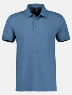 Herren Poloshirt in gewaschener Optik