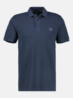 Herren Poloshirt in gewaschener Optik