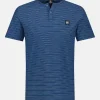 Herren Serafino-Shirt, gestreift