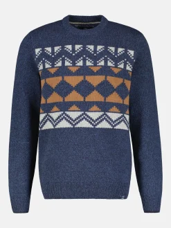 Jacquard Strickpullover für Herren