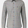 Langarmhemd , kariert, verdeckter Button-down-Kragen