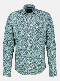 Langarmhemd für Herren, floral bedruckt