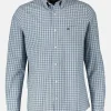 Langarmhemd, kariert, klassischer Button-down-Kragen
