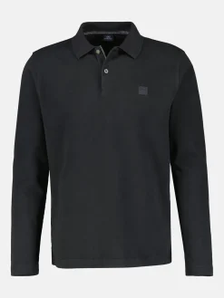 Langarmpoloshirt mit Knopfleiste