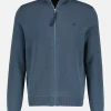Leichte Strickjacke mit schmaler Rippstruktur