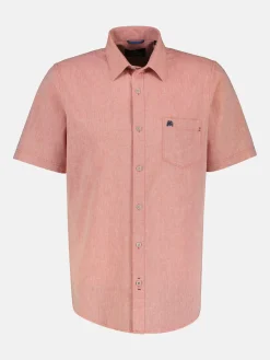 Lässiges Baumwoll-Leinenhemd, unifarben