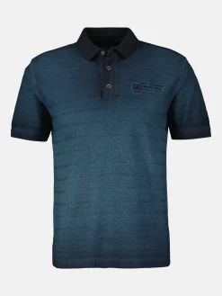 Poloshirt, gestreift in Strukturqualität