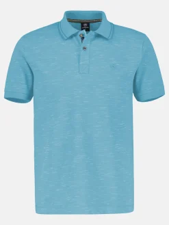 Poloshirt in Two-Tone-Piqué