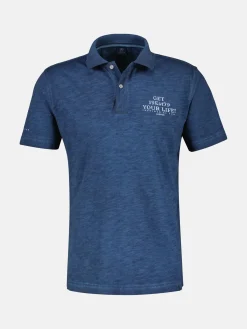 Poloshirt mit Brustprint