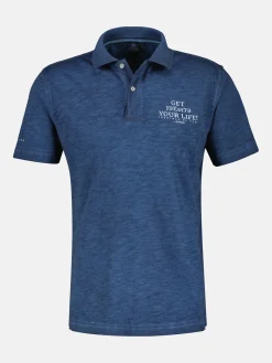 Poloshirt mit Brustprint