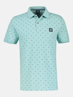 Poloshirt mit Punkt-Print