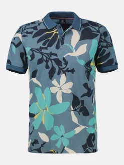 Poloshirt, sommerlich-floral gemustert
