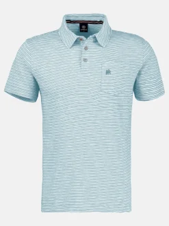 Poloshirt, sportiv-gestreift
