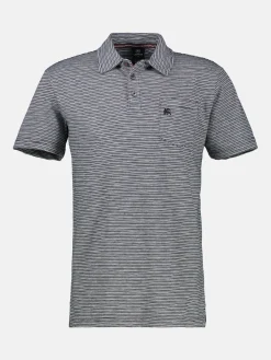 Poloshirt, sportiv-gestreift