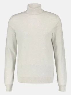 Rollkragenpullover, Flachstrick