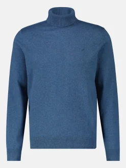 Rollkragenpullover, Flachstrick