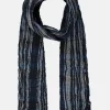 Schal mit Stripe-Check-Muster