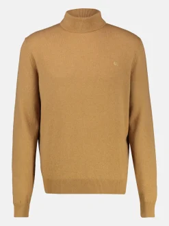 Schurwoll-Rollkragenpullover mit Kaschmiranteil