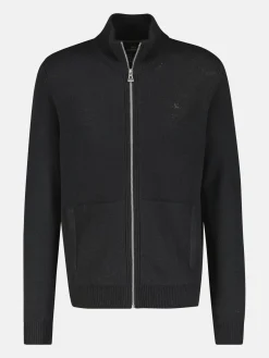 Schurwoll-Strickjacke mit Kaschmiranteil