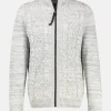 Strickjacke mit Kabelstrickmuster