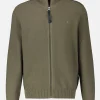 Strickjacke mit Stehkragen