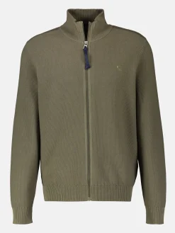 Strickjacke mit Stehkragen