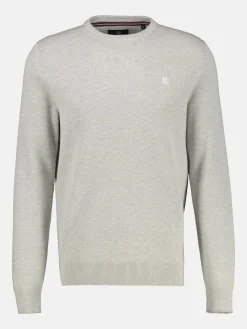 Strickpullover in Übergröße für Herren mit schmaler Rippstruktur