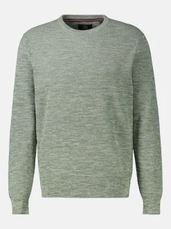 Strickpullover in Melangeoptik